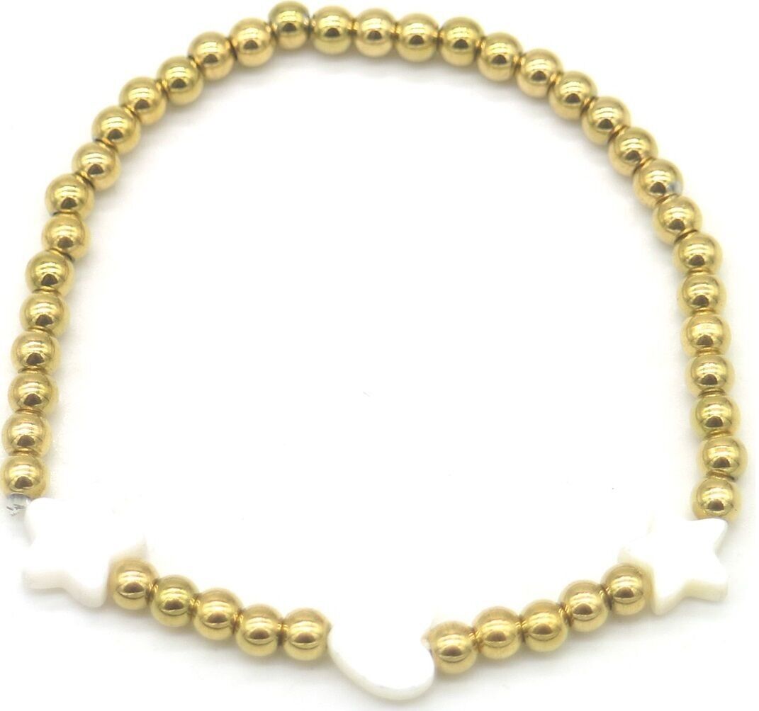 E-E21.3 B100-003-2 S.Bracciale in acciaio con cuore e stelle