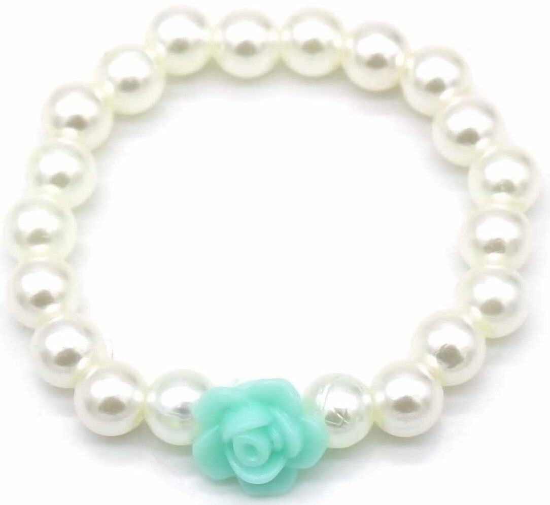 B-F23.2 B2375-008-2 Bracciale per bambini Fiore Blu