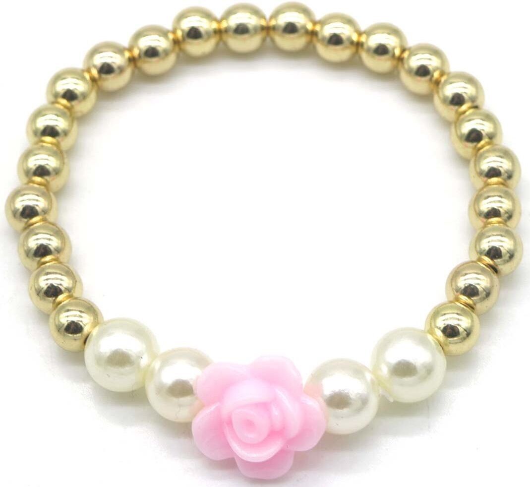 C-B9.3 B2375-008-5 Bracciale per bambini Fiore Rosa