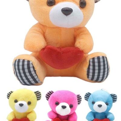 L-C8.2 T612-237-38 Oso de peluche - Colores variados - 18 cm