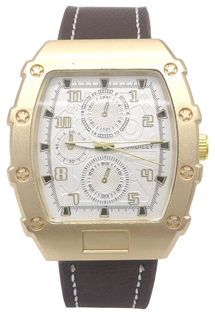 A-D16.1 W631-085-2 Orologio al quarzo 5x4cm Marrone