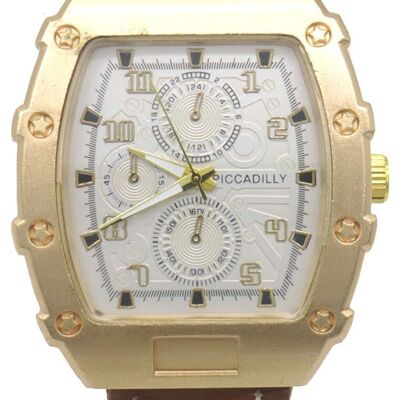 A-C19.5 W631-085-5 Quartz Watch 5x4cm Brown