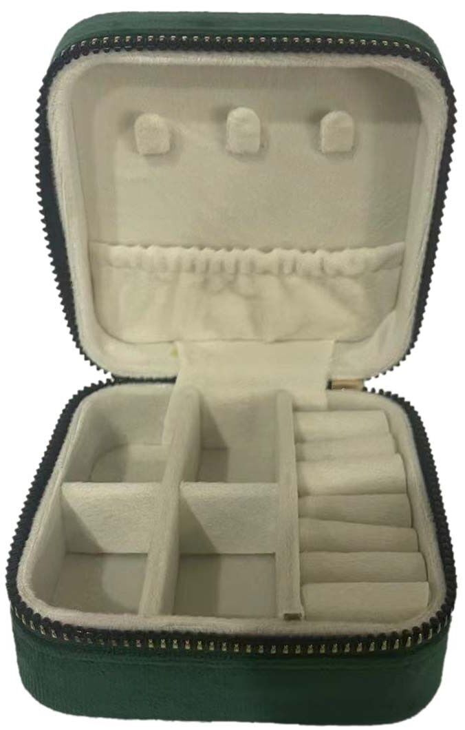 K-C2.1 PK829-008 Custodia da viaggio in velluto 10x10x5cm Verde