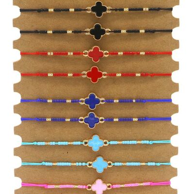 B-E21.3 B2434-005 Juego de pulseras Tréboles 12 piezas