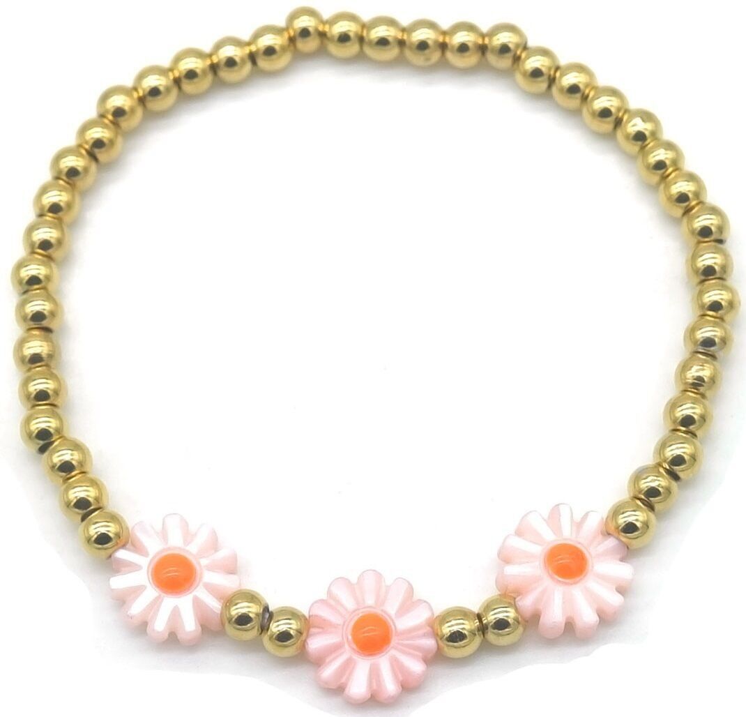 E-B8.1 B1661-133-1 S.Bracciale in acciaio con fiori