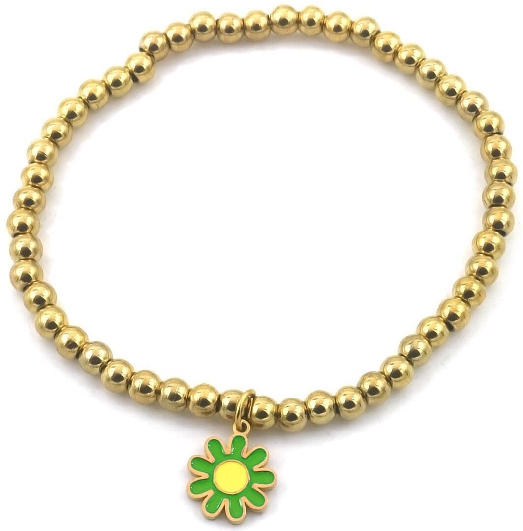 Sol-F3.3 B1661-135-3 S.Bracciale in acciaio Fiore Verde