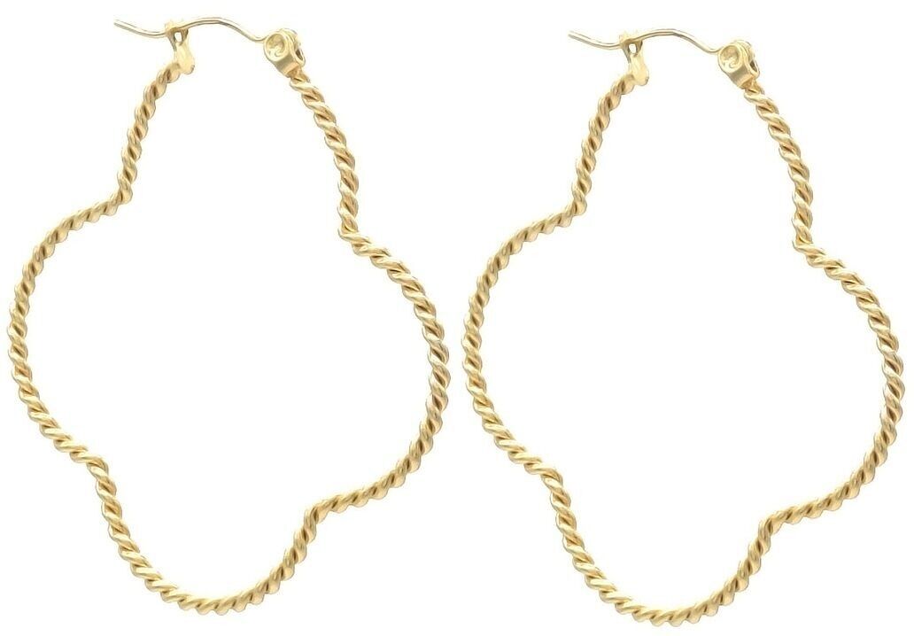 D-F6.3 E2435-002 S. Orecchini in acciaio Clover 4.5cm