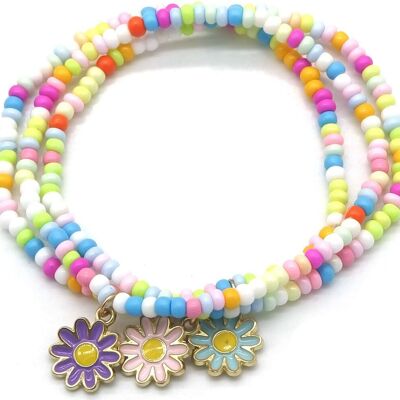 B-E9.3 B1670-012 Juego de pulseras Flores 3 piezas