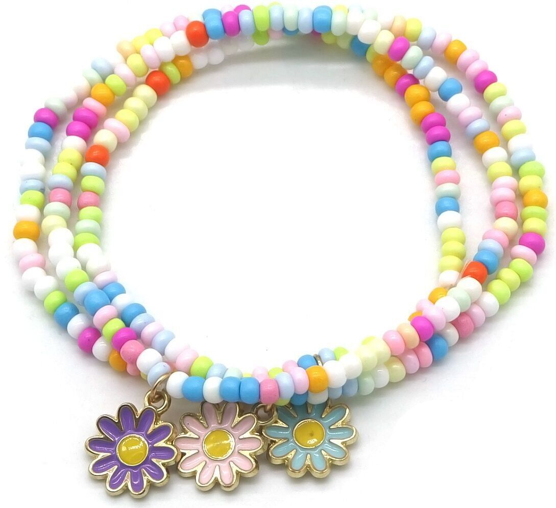 B-E9.3 B1670-012 Set di bracciali con fiori 3 pezzi