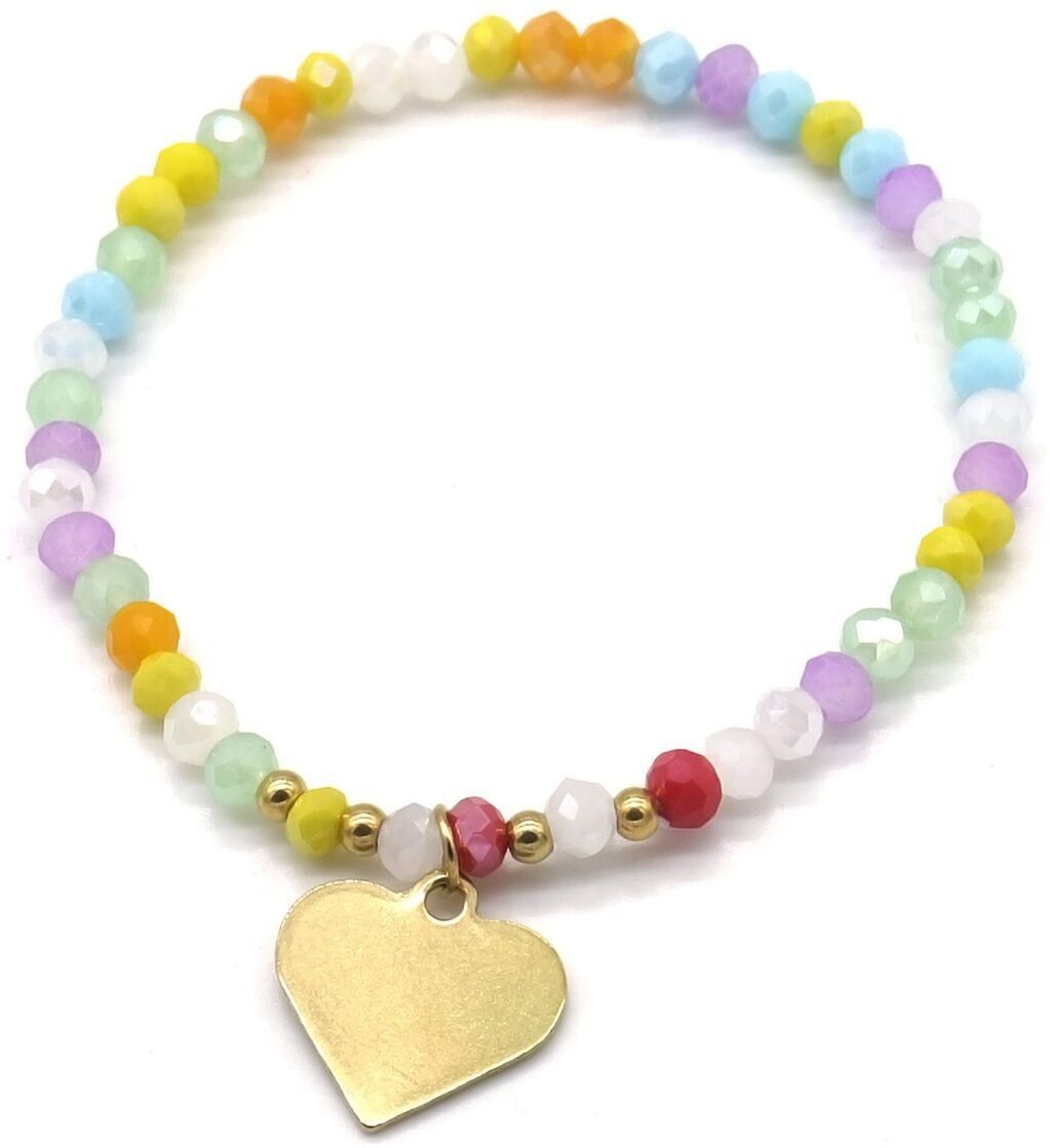 D-E16.2 B100-005-1 S.Bracciale in acciaio con perle di vetro