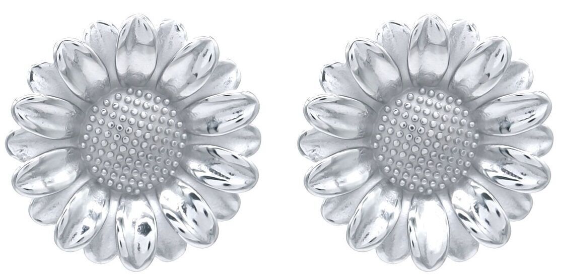 E-D25.2 E126-127S S. Orecchini in acciaio Fiore 3.5cm