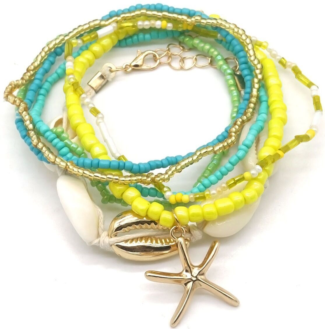 G-C11.1 B1670-040 Set bracciale perle di vetro