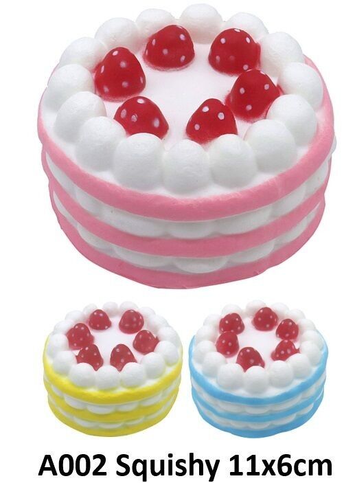 Y-C3.2 A002 Torta Squishy 11x6cm Colori Misti