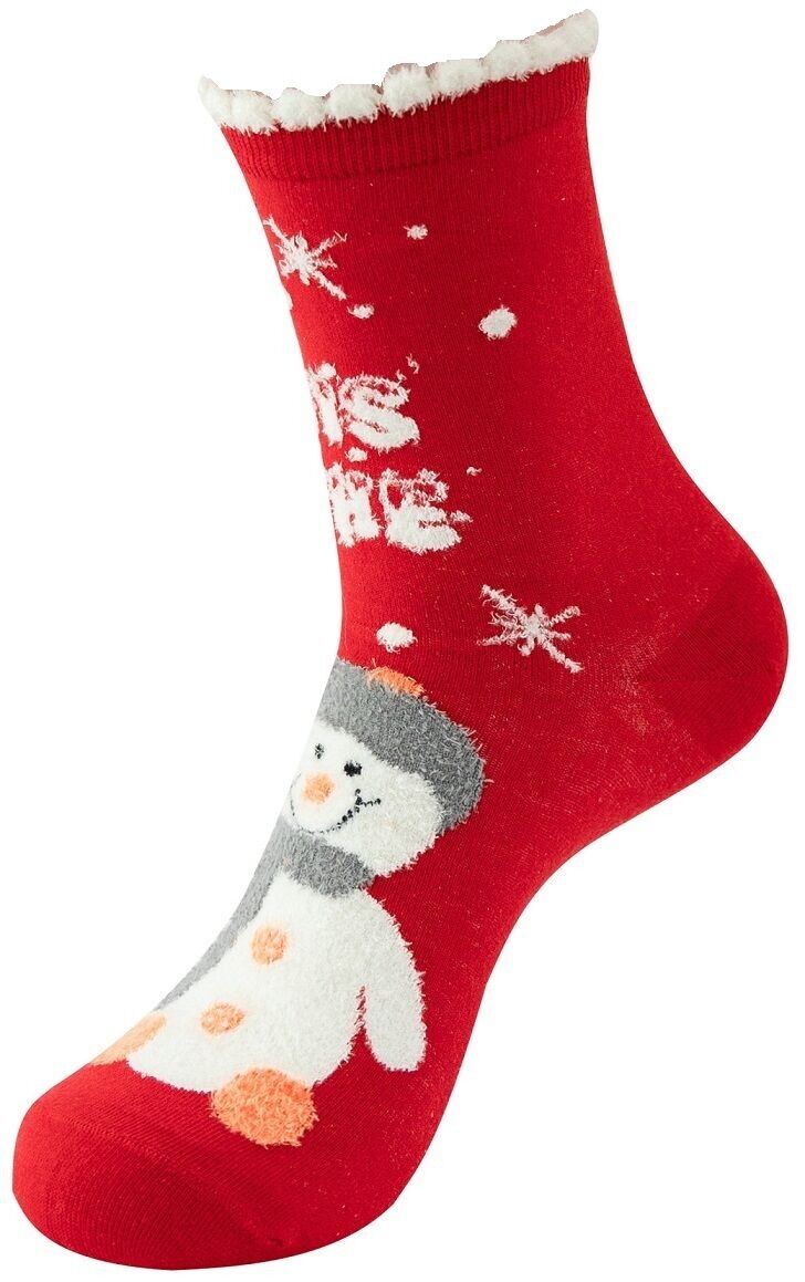 S-B8.1 SOCK023-012 Paio di Calzini Taglia 35-42 Natale