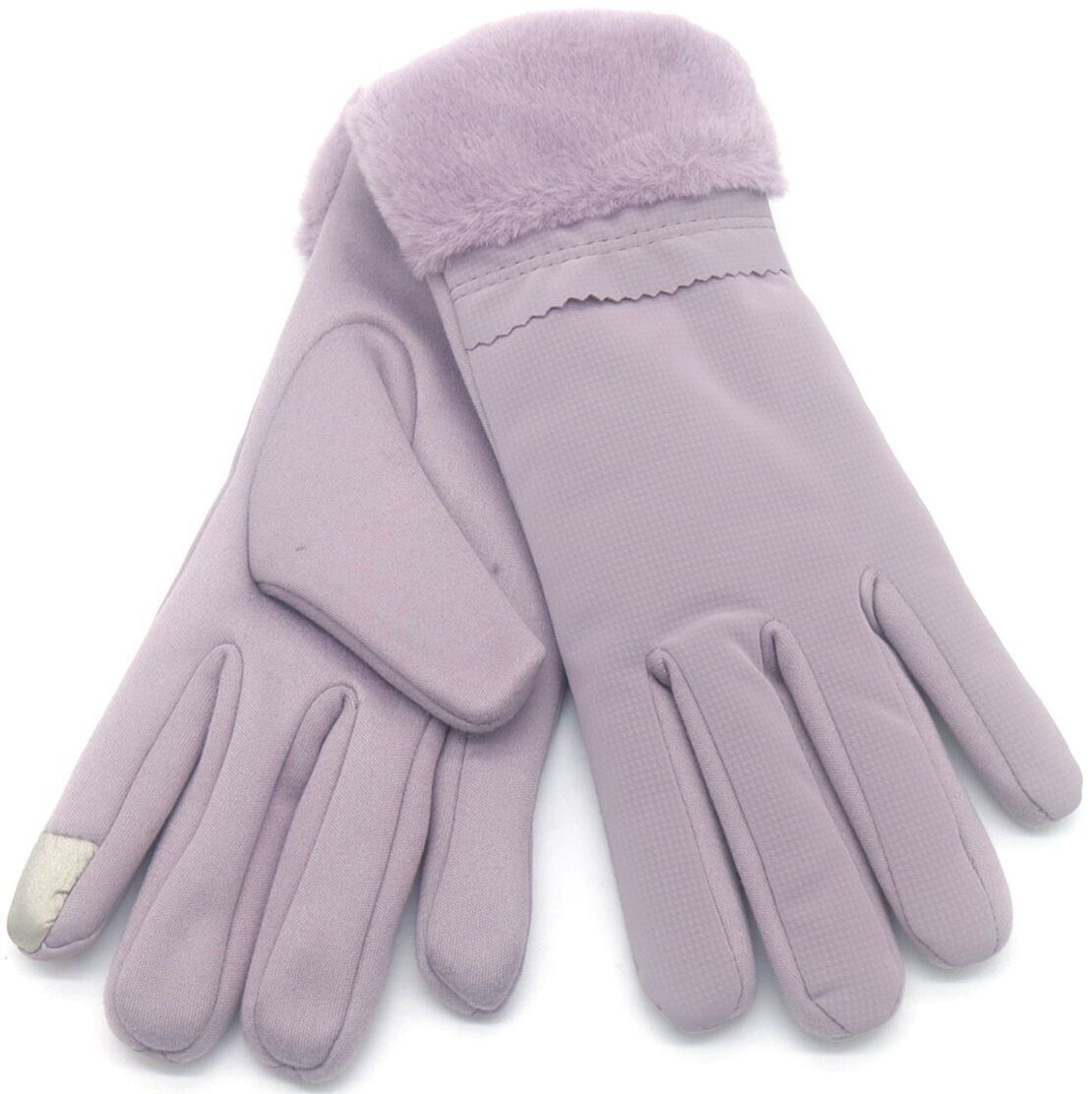 J-E10.2 GLOVE703-031-4 Guanti invernali spessi viola