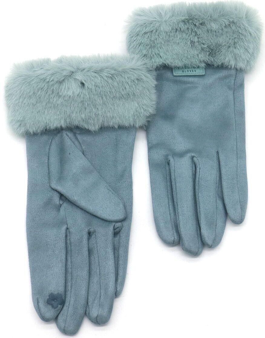 F-E24.2 GLOVE403-124-7 Guanti in pelliccia sintetica