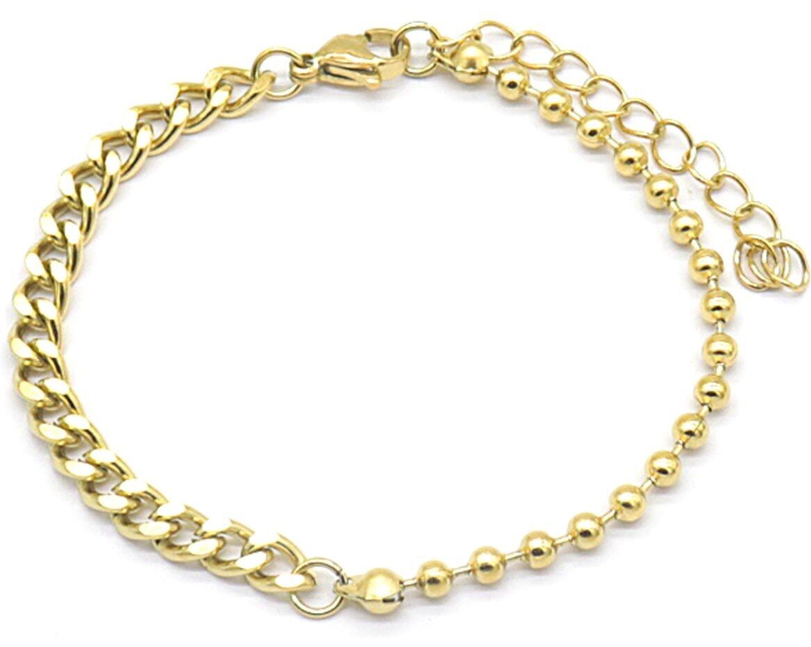 C-A8.2 B029-012G S.Bracciale in acciaio con catena da 4 mm e argento