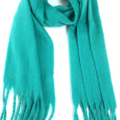 Y-B1.4 SCARF705-002 No. 10 Scarf Tassels 200x43cm Blue