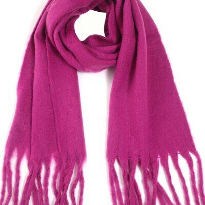 K-B8.2 SCARF705-002 No. 6 Scarf Tassels 200x43cm Purple