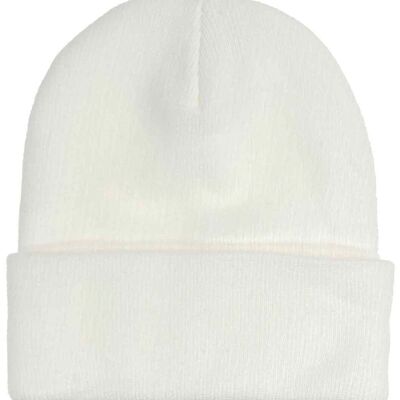 T-L8.2 HAT702-001 Núm.8 Beanie Blanco