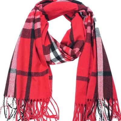 Q-P6.2 SCARF705-199-5 Scarf Soft Checkered 180x70cm