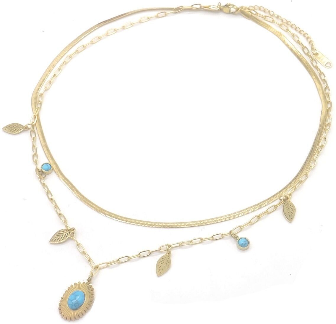 H-C21.1 N091-107G S.Collana in acciaio a strati