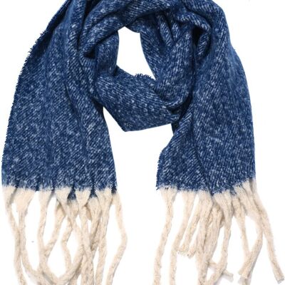 Y-F1.Écharpe d'hiver 5 SCARF705-123-10 190x40cm Bleu