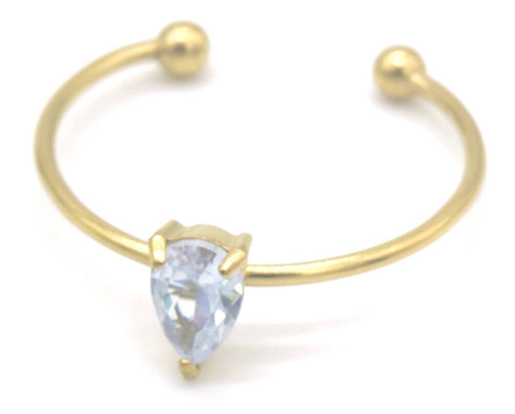 C-C5.3 R091-025G-1 S.Anello in acciaio CZ regolabile