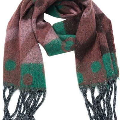 Y-C2.3 SCARF705-177-4 Écharpe d'hiver Aztek 190x40cm
