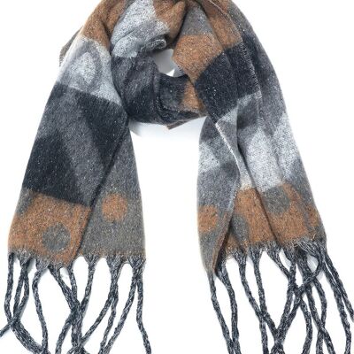 Y-C1.5 SCARF705-177-6 Écharpe d'hiver Aztek 190x40cm