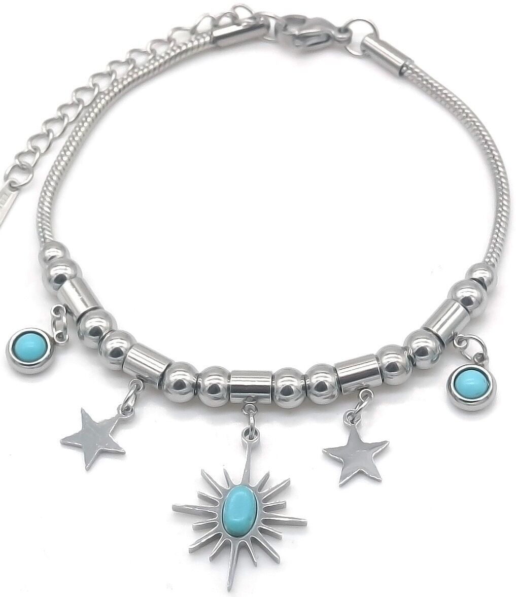 H-B17.1 B089-012S S.Stahlarmband-Charms