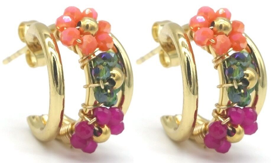 G-F7.1 E221-610-2 S. Stahlohrringe Blumen 1.8cm