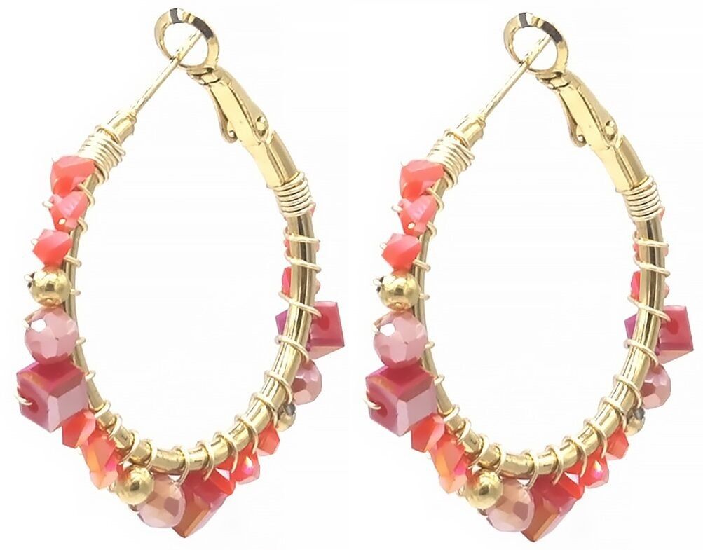 G-C7.5 E221-609-3 S. Stahlohrringe Kleeblätter 3.5cm