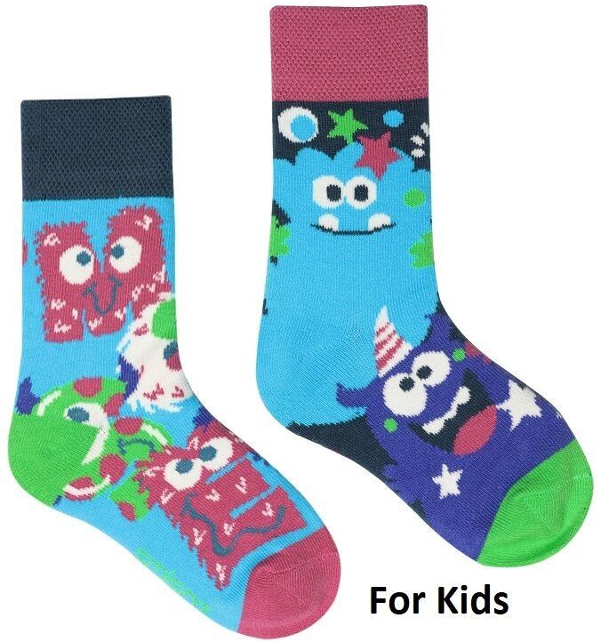 S-K8.3 SOCK2461-004 Socken Größe 33-38 Monster für Kinder