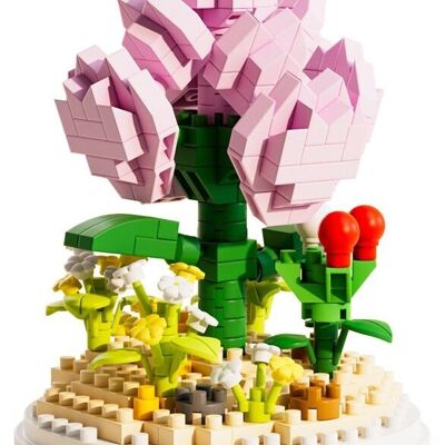 R-H4.1 T2381-009 Mini Blocchi da Costruzione Fiore 10x7cm
