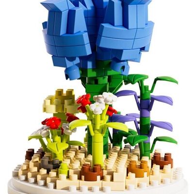R-F4.2 T2381-010 Mini Building Blocks Flower 10x7cm
