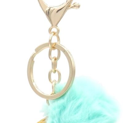A-E25.1 KY2403-140-1 Keychain Icecream 6cm Blue
