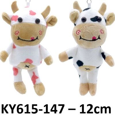 K-E7.1 KY615-147 Porte-clés Vache 12 cm - Couleurs mélangées - 1 pièce