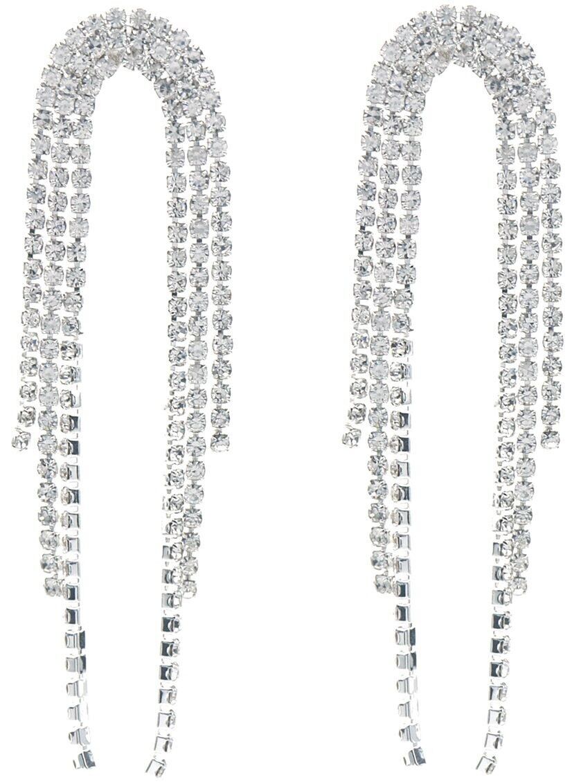 F-E4.1 E2458-003S Orecchini Cristallo 8cm