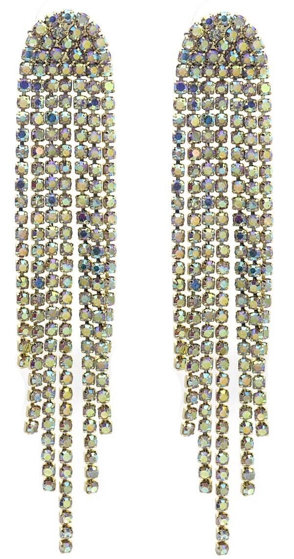 F-E3.2 E2458-057-2 Orecchini in cristallo AB 8 cm