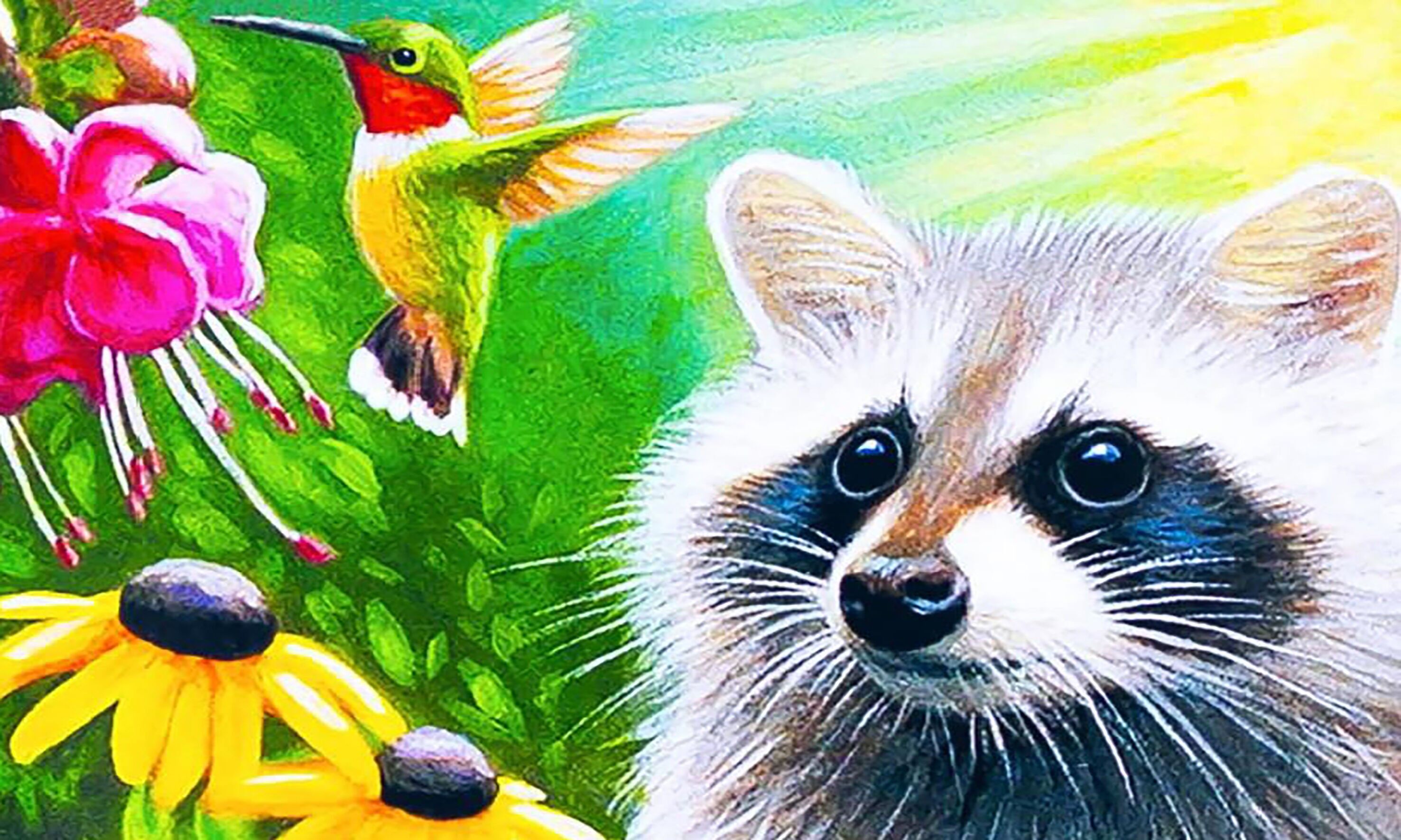 T-F5.1 MR29589 Diamond Painting - Tela 30x20cm - Dipinto 25x15cm Procione