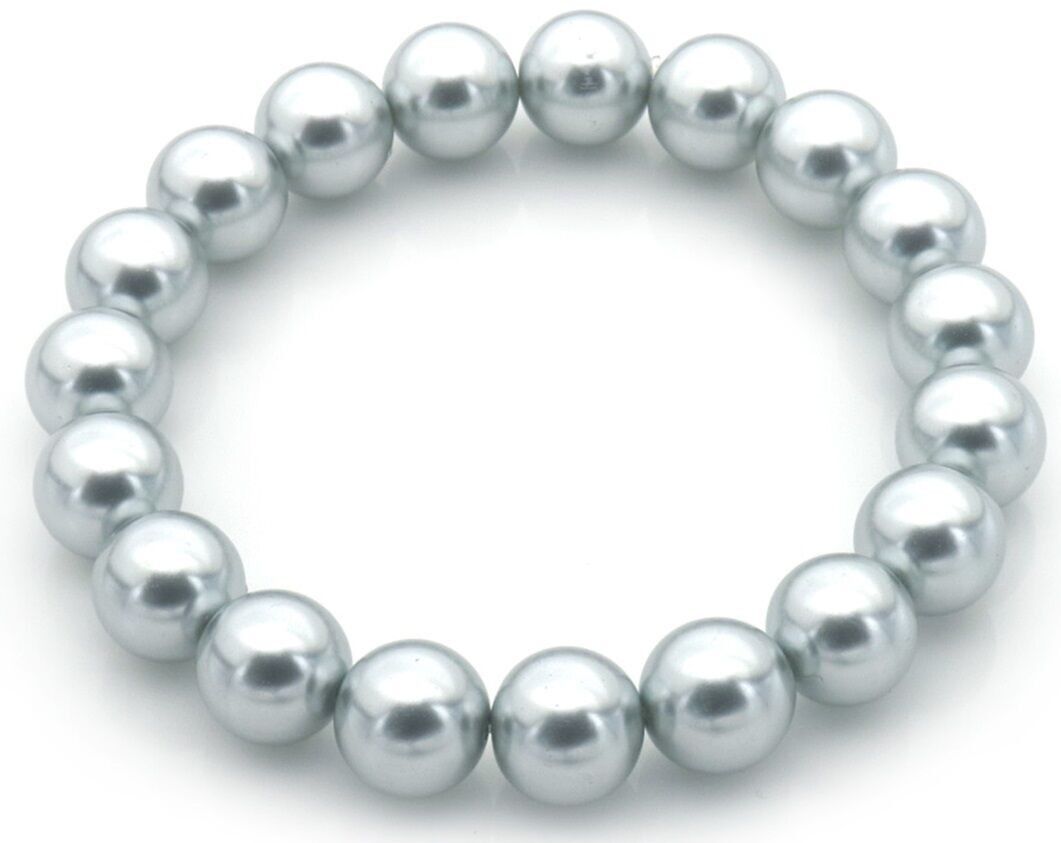 H-C20.1 B928-001-1 Bracciale Perle di Vetro 10mm