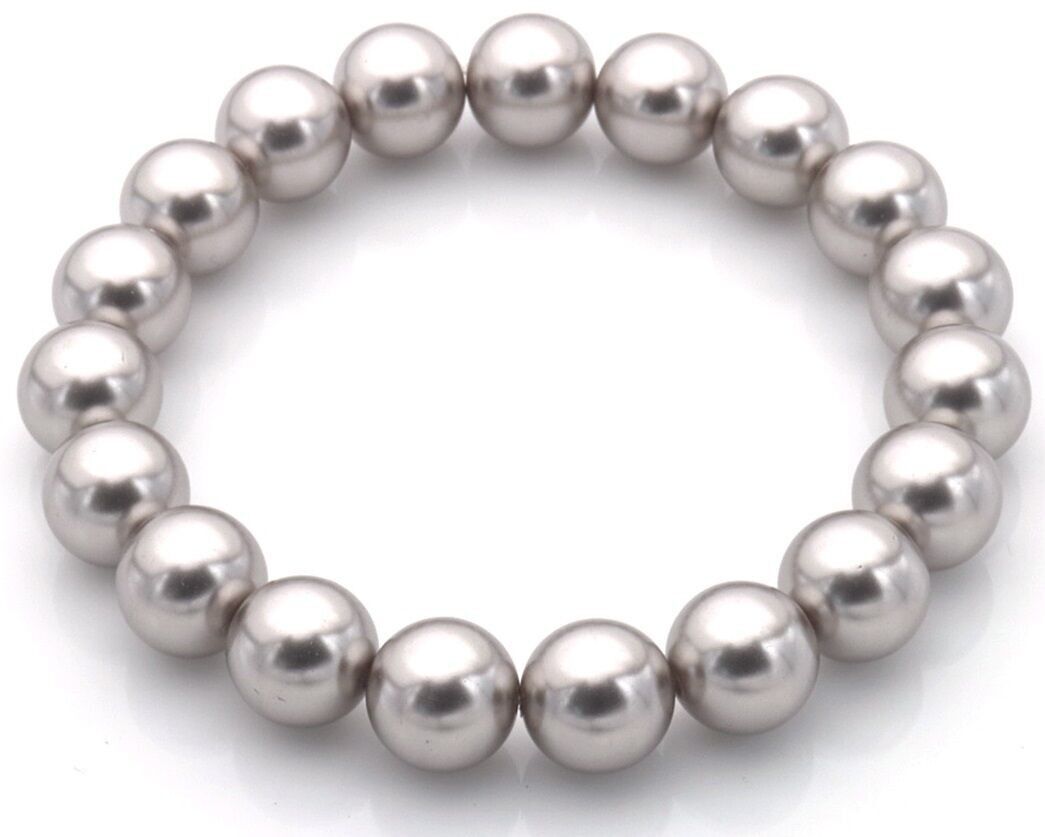 H-C17.5 B928-001-3 Bracciale Perle di Vetro 10mm