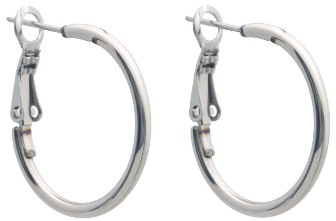 B-E19.1 E926-007S S.Orecchini creoli in acciaio 25mm