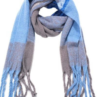 Z-C2.5 SCARF705-190-4 Écharpe d'hiver douce à carreaux 180x50cm