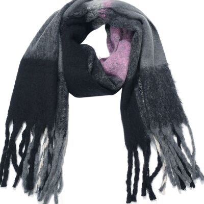Y-A6.5 SCARF705-190-6 Écharpe d'hiver douce à carreaux 180x50cm