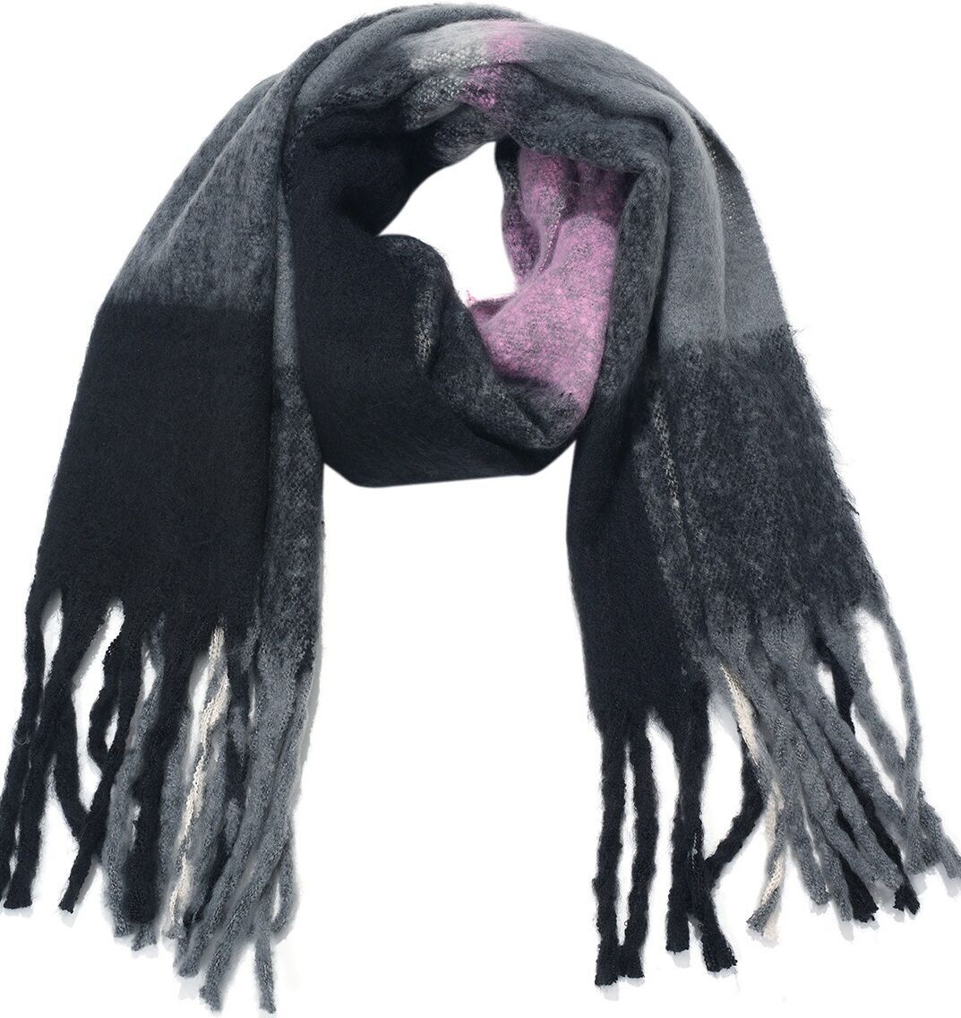 Y-A6.5 SCARF705-190-6 Sciarpa invernale morbida a quadri 180x50cm