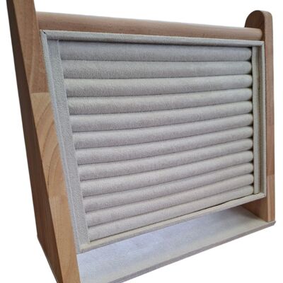 T-P8.2 PK424-298 Présentoir à bagues en bois 31 x 29 x 12 cm