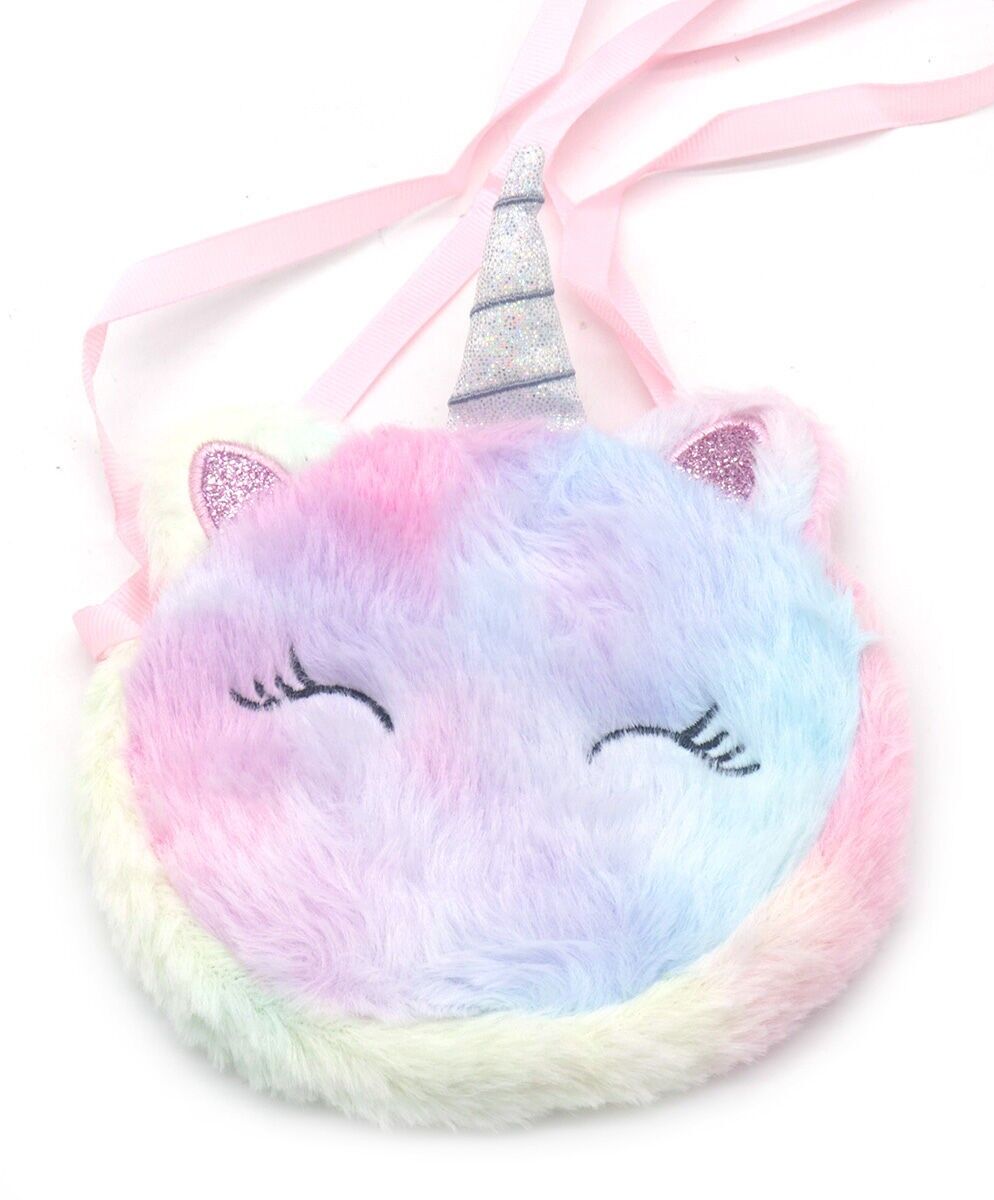 J-E13.1 WA2403-005-3 Borsa di peluche Unicorno 12cm