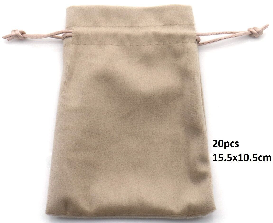 L-B8.2 PK2437-001-4 Borsa regalo in velluto 15.5x10.5 cm - 20 pezzi